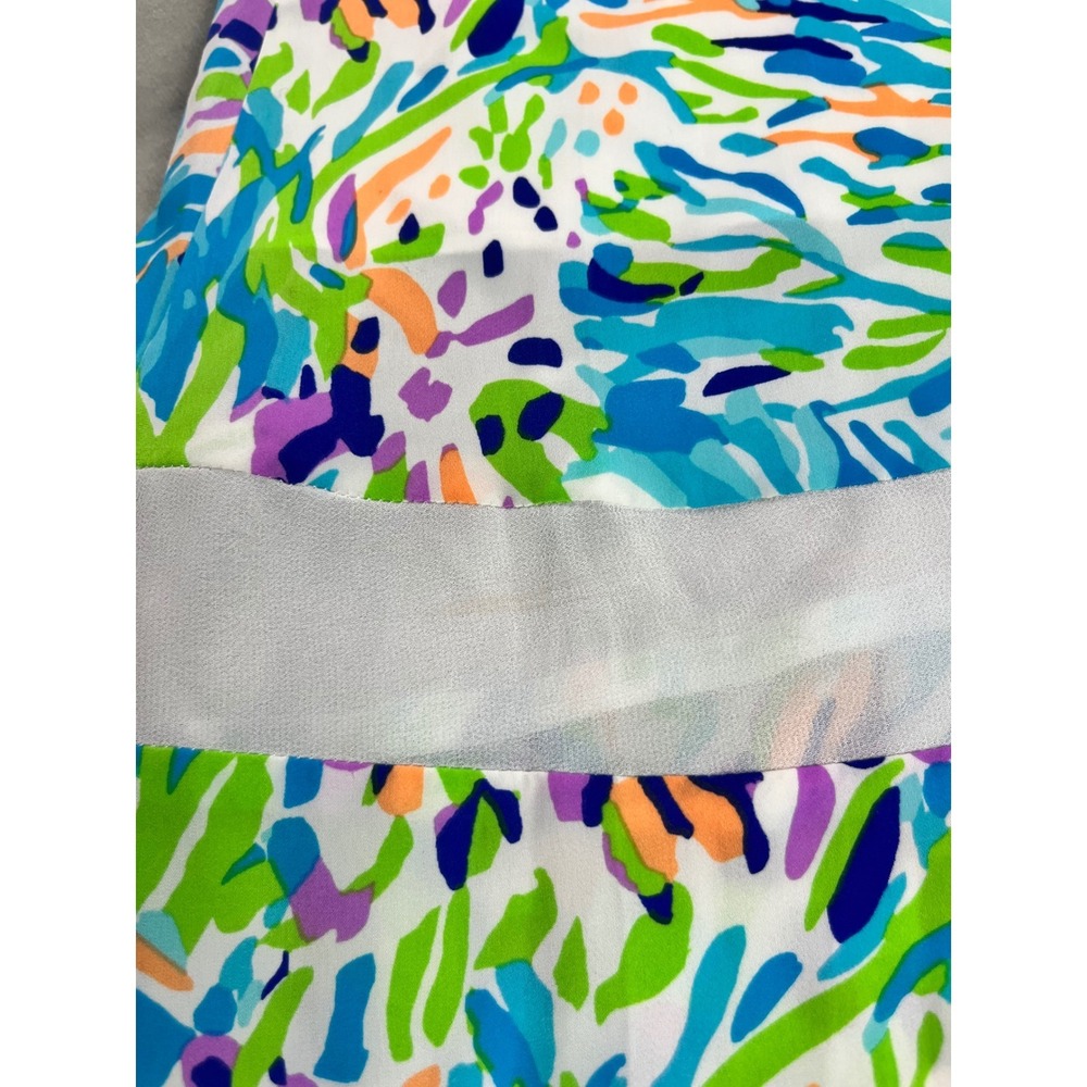 Lilly Pulitzer Deanna Long Maxi Dress in Sea Soirée Print Women Medium Boho Chic - Picture 12 of 13